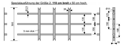 Fenstergitter Securix Classic 110