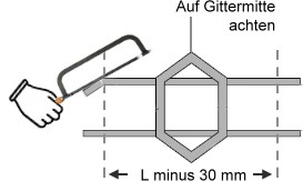 Kellerfenstergitter Montage