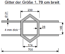Sicherheitsgitter Securix 2000