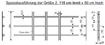 Fenstergitter Securix Klassic BIG