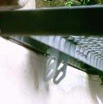 Abdeckplatte der Kellerschachtsicherung von unten