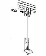D&uuml;bell&ouml;cher der Gitterrostsicherung anzeichnen